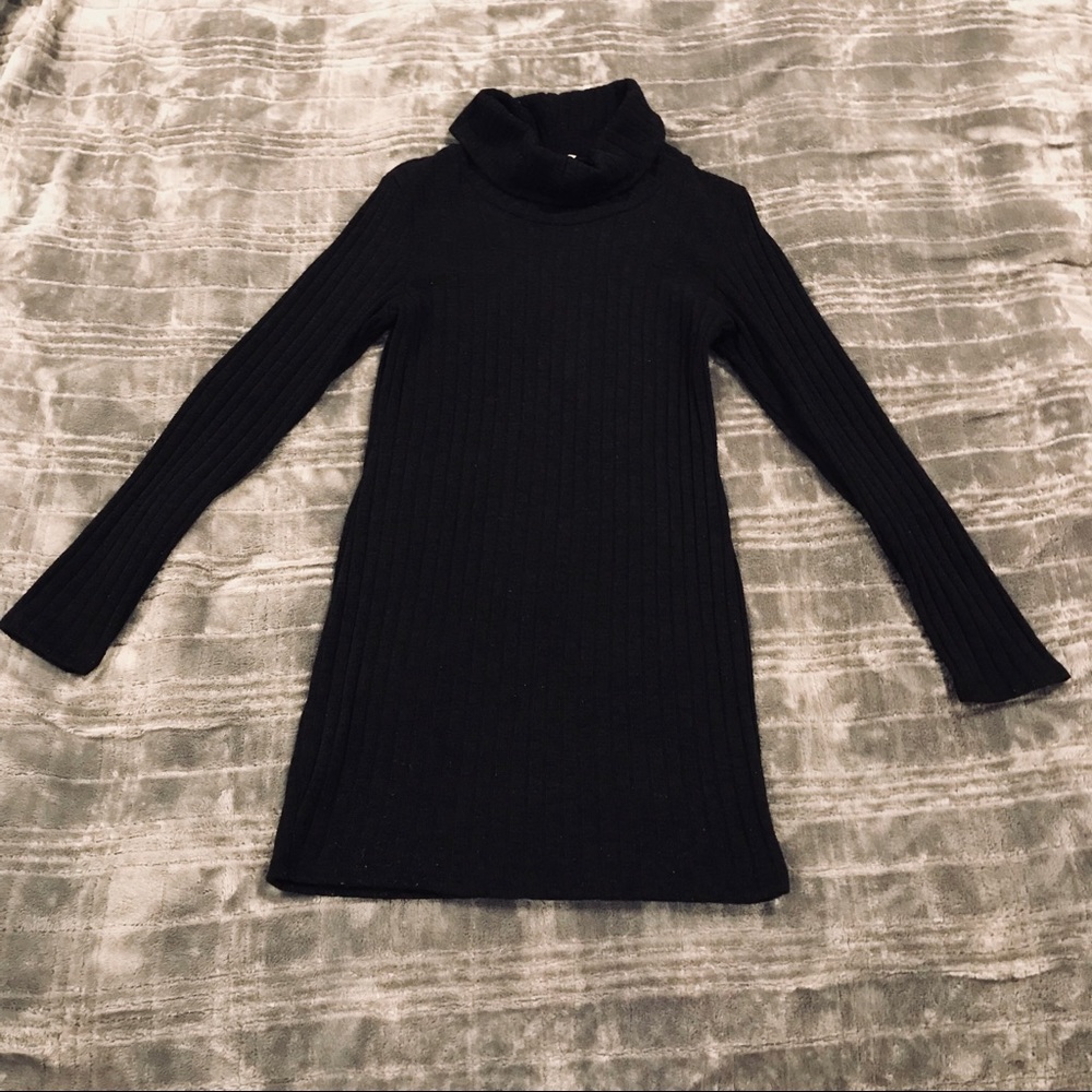 Long sleeve turtle neck sweater dress